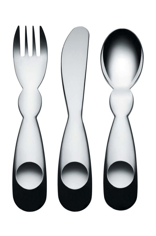 Alessi Komplet otroškega jedilnega pribora Alessi Alessini 3-pack