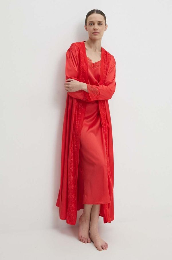 Answear Lab Komplet pižame Answear Lab rdeča barva
