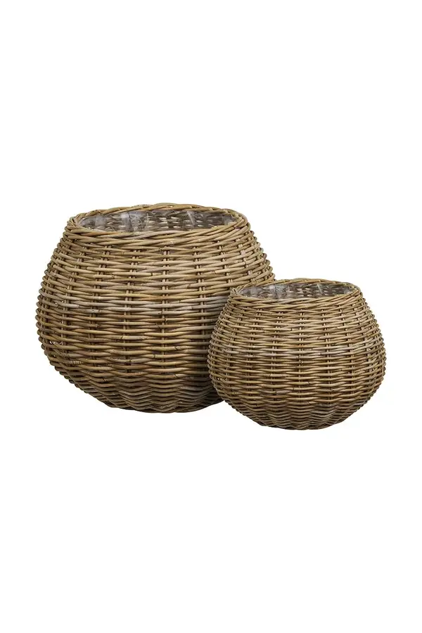 House Nordic Komplet pokrovov za cvetlične lončke House Nordic Melaka o57 / o33 cm 2-pack