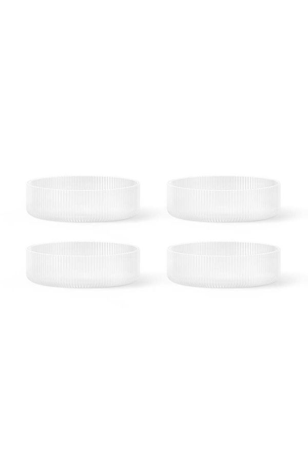 ferm LIVING Komplet posod ferm LIVING Ripple Serving Bowls  4-pack