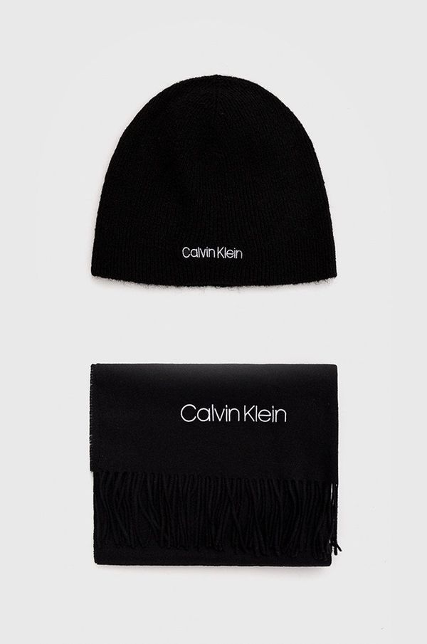 Calvin Klein Komplet s primesjo volne Calvin Klein črna barva
