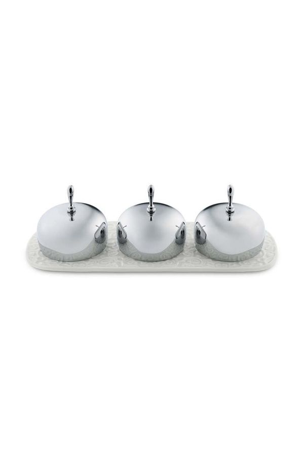 Alessi Komplet servirnih skled s krožnikom Alessi Dressed 3-pack