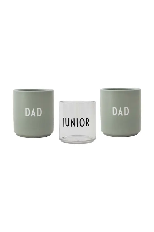 Design Letters Komplet skodelic Design Letters Family Gift Box 175 ml 3-pack