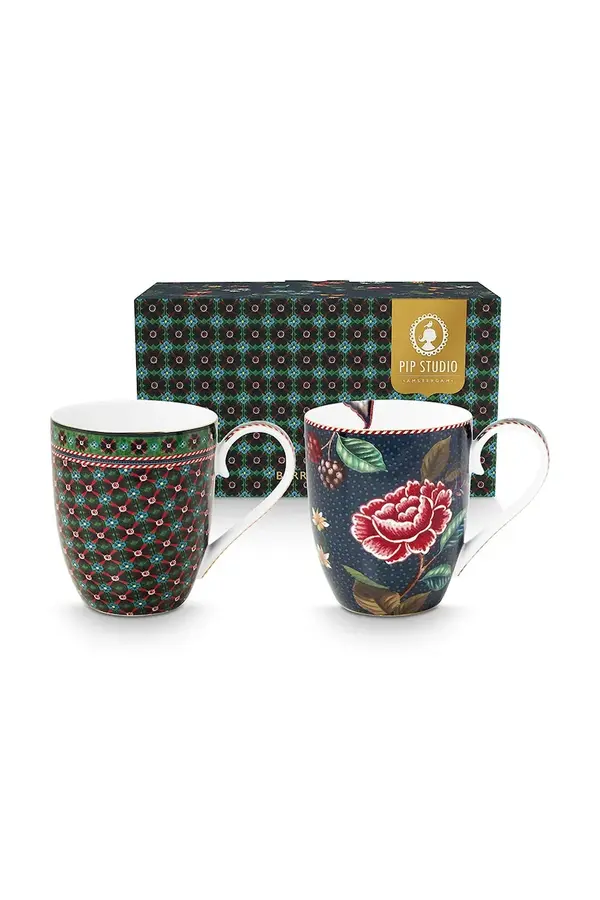Pip Studio Komplet skodelic Pip Studio Berry Blues 450 ml 2-pack