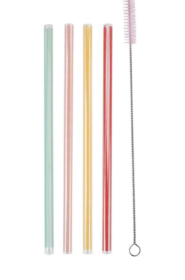 Miss Etoile Komplet slamic s čopičem za čiščenje Miss Etoile 4-pack