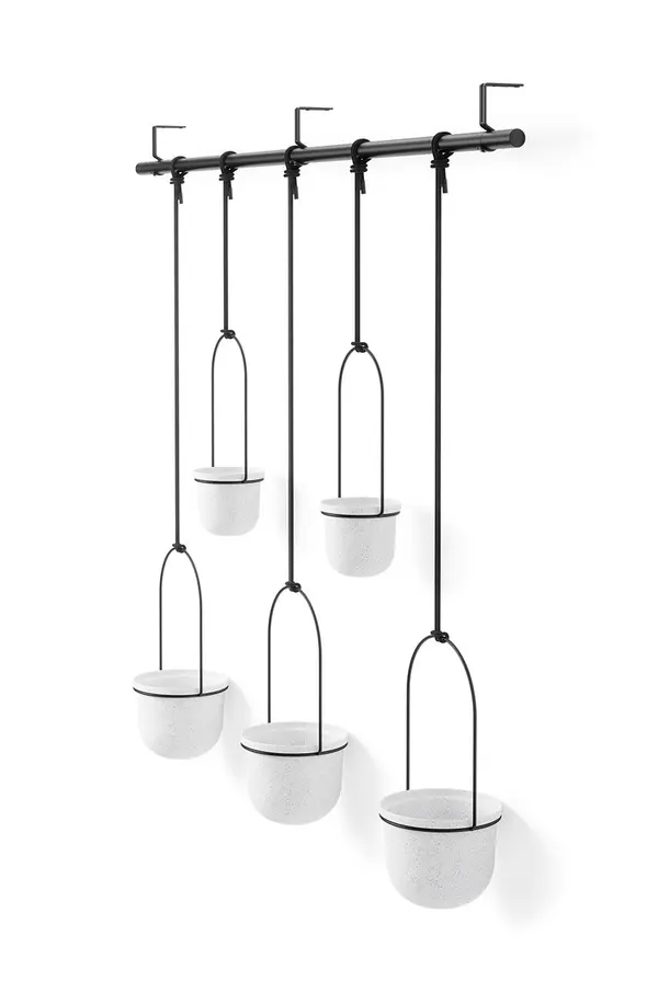 Umbra Komplet stenskih cvetličnih loncev Umbra 2 x O 10 cm / 3 x O15 cm