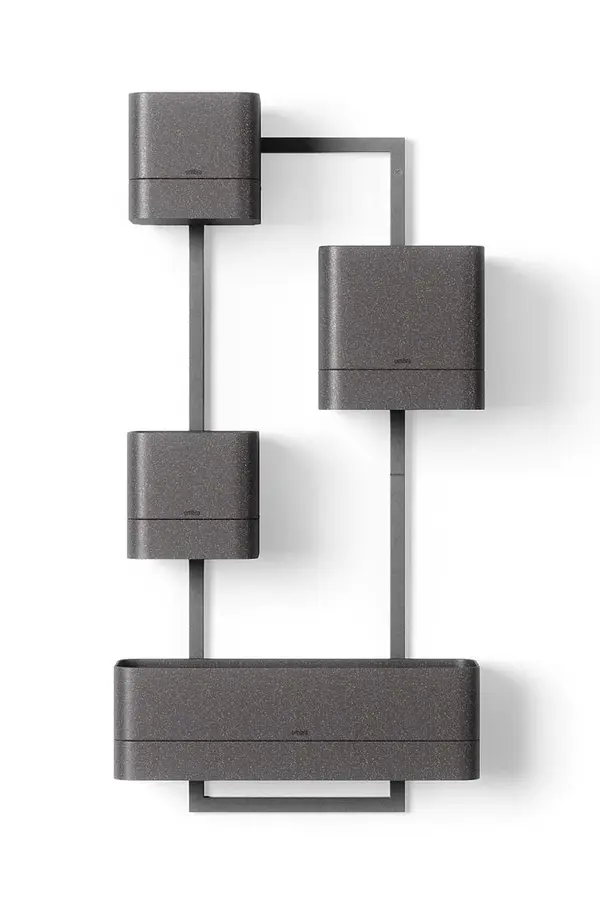 Umbra Komplet stenskih cvetličnih loncev Umbra Cubiko 35,6 x 72,6 cm