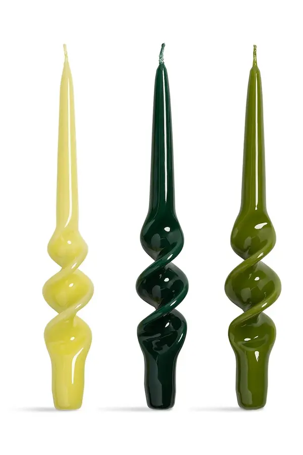 &k amsterdam Komplet sveč &k amsterdam alpha greens set 3-pack