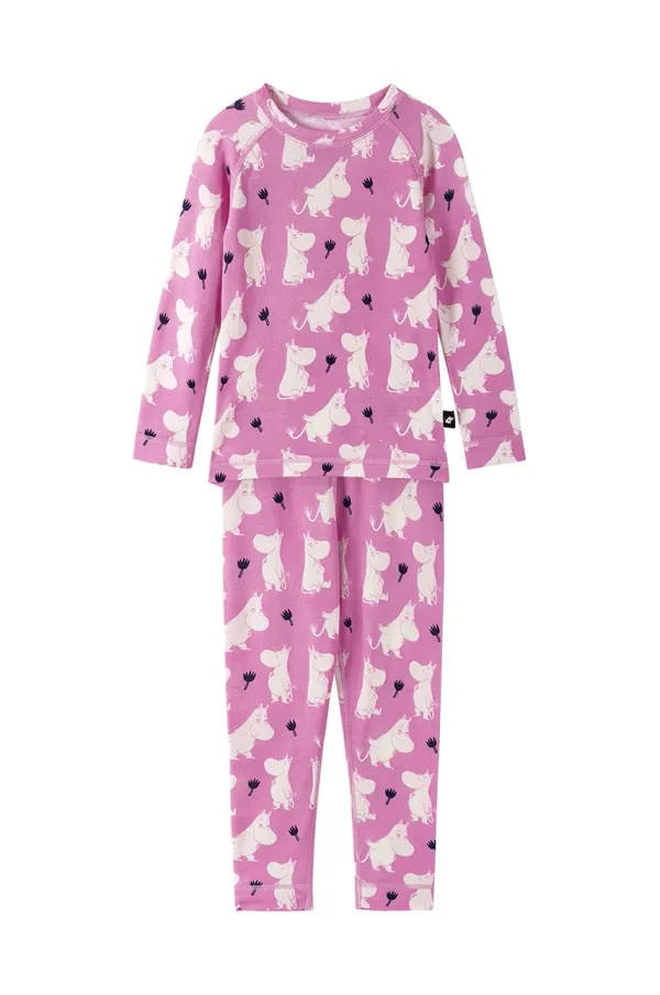 Reima Komplet termoaktivnega spodnjega perila za otroke Reima Moomin Trivsam vijolična barva, 5200021B