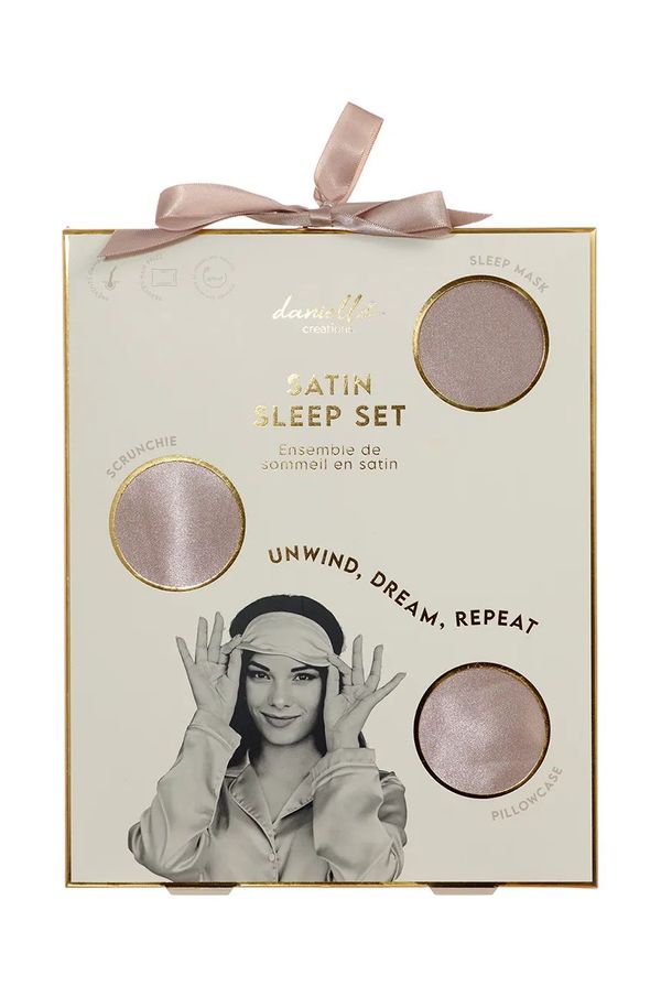 Danielle Beauty Komplet - vzglavnik, naglavni trak in elastike za lase Danielle Beauty Satin Sleep Set