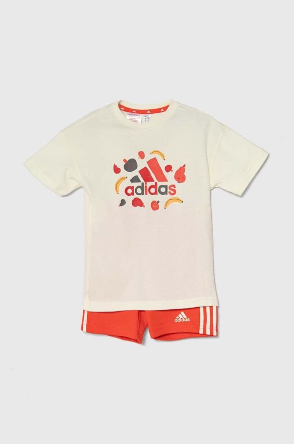 adidas Komplet za dojenčka adidas rdeča barva