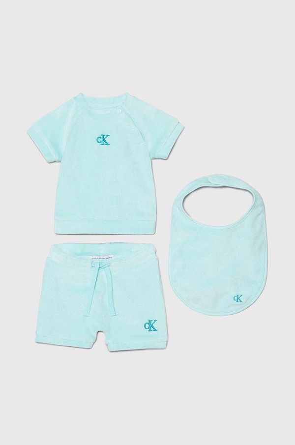 Calvin Klein Jeans Komplet za dojenčka Calvin Klein Jeans turkizna barva