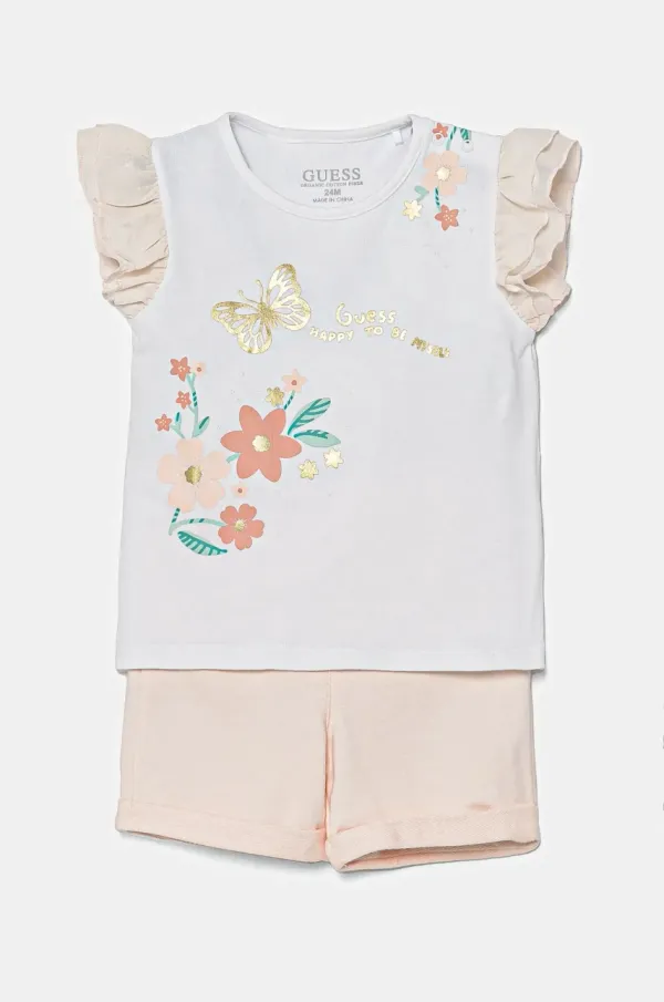 Guess Komplet za dojenčka Guess bela barva, A5RG14 K6YW4