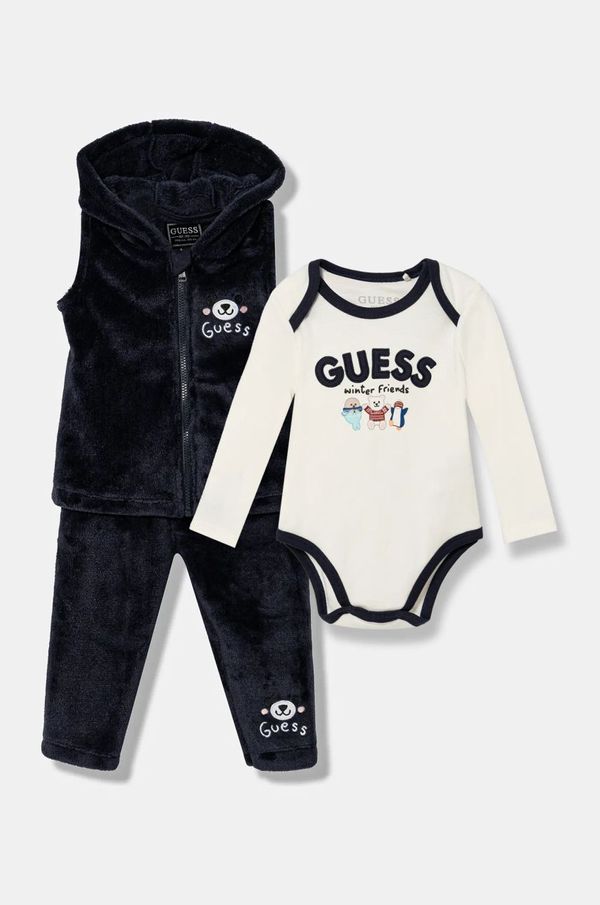 Guess Komplet za dojenčka Guess mornarsko modra barva, P4BG10 WFRS0