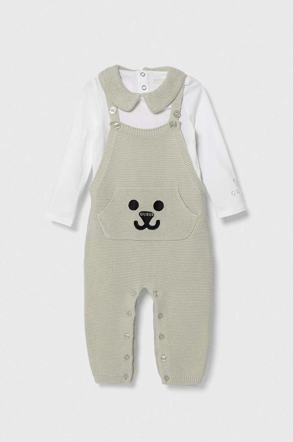 Guess Komplet za dojenčka Guess zelena barva