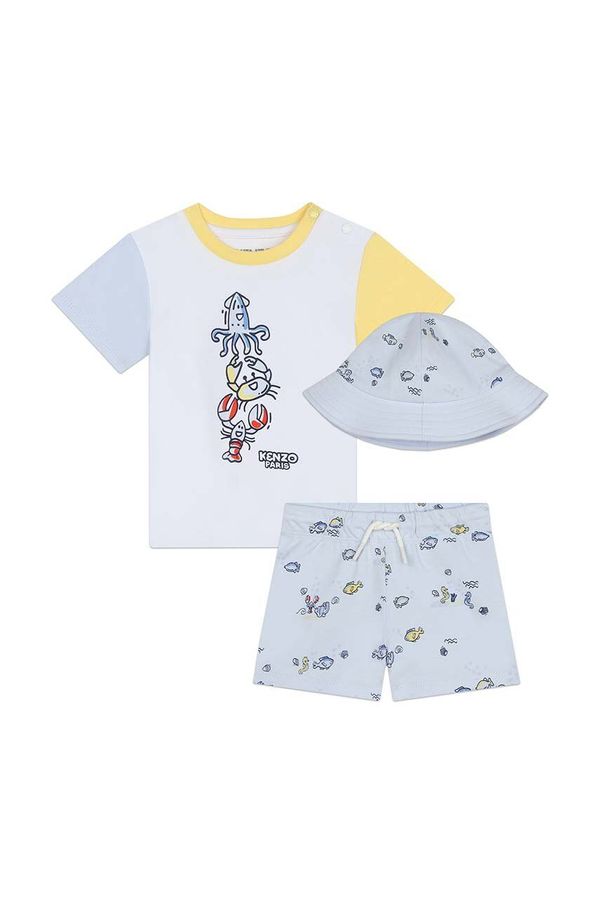 Kenzo kids Komplet za dojenčka Kenzo Kids bela barva