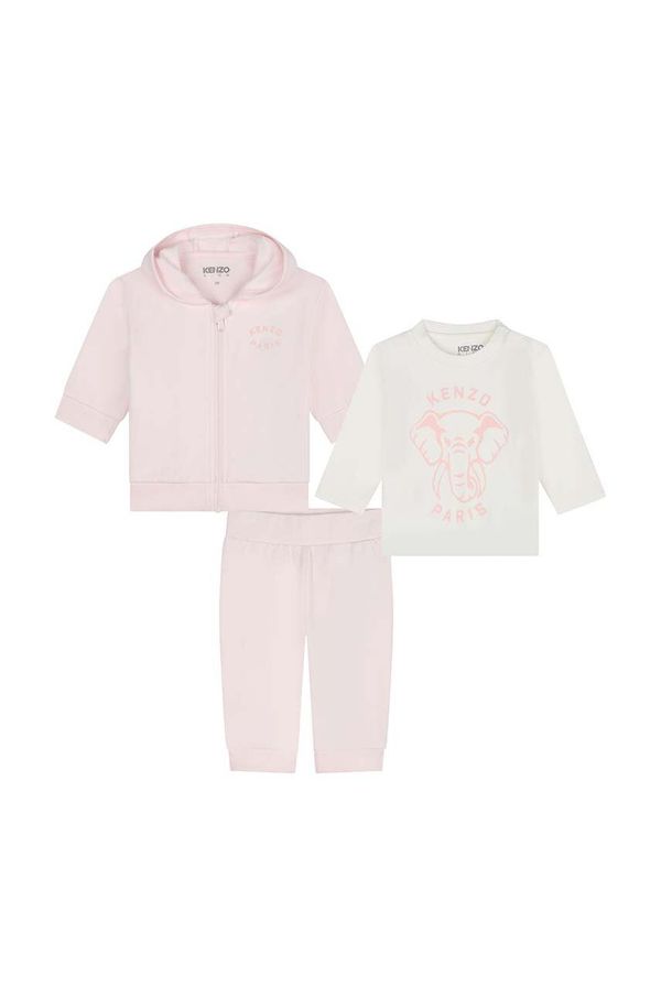 Kenzo kids Komplet za dojenčka Kenzo Kids bež barva, K60460