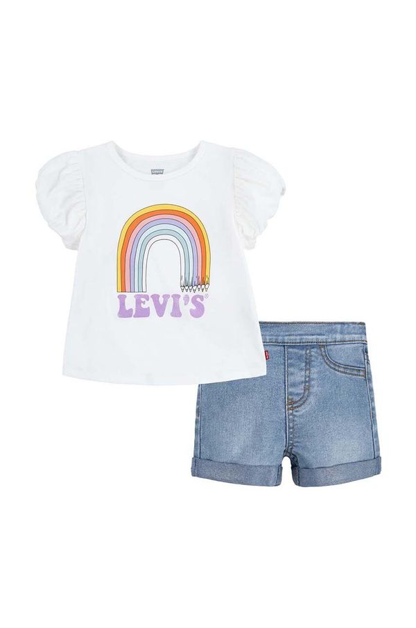 Levi's Komplet za dojenčka Levi's bela barva