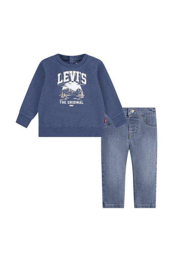 Levi's Komplet za dojenčka Levi's MOUNTAIN CREW & PANT SET 6EL312