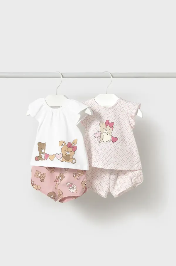 Mayoral Newborn Komplet za dojenčka Mayoral Newborn 2-pack roza barva, 1671