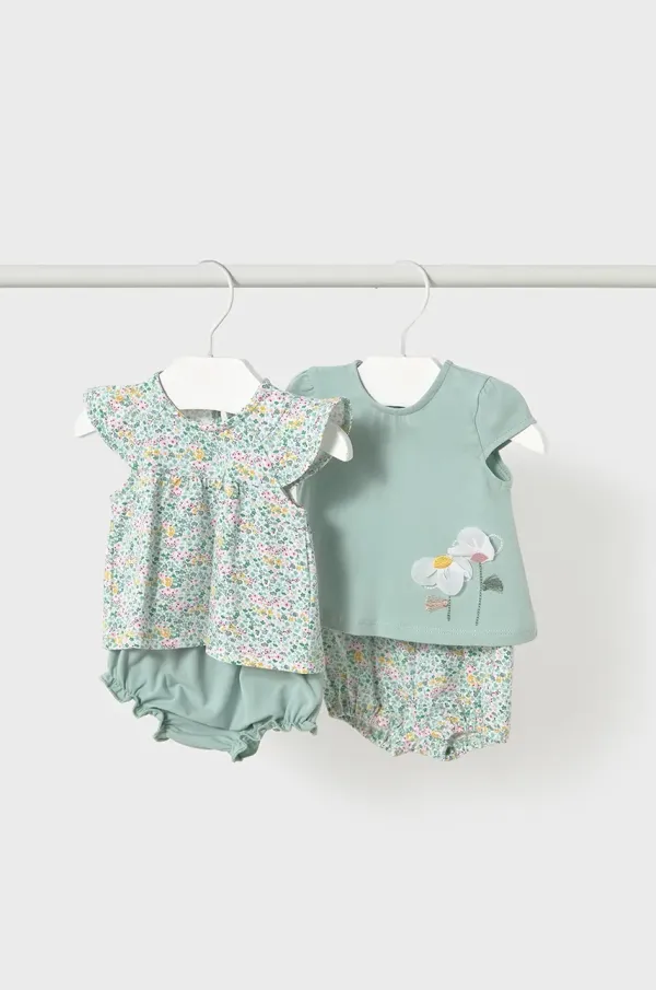 Mayoral Newborn Komplet za dojenčka Mayoral Newborn 2-pack turkizna barva, 1663
