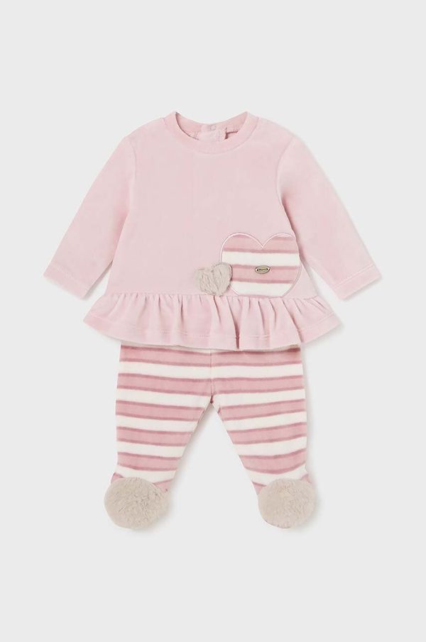 Mayoral Newborn Komplet za dojenčka Mayoral Newborn roza barva, 2505