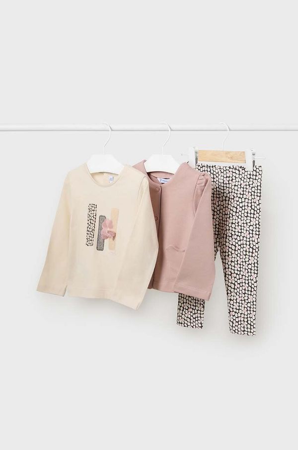 Mayoral Komplet za dojenčka Mayoral roza barva, 2709