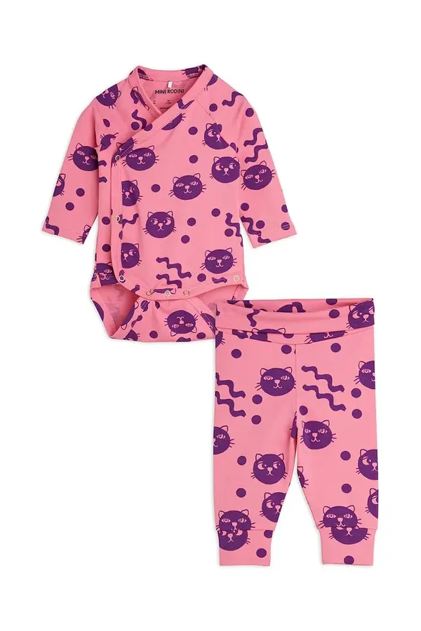 Mini Rodini Komplet za dojenčka Mini Rodini Squiggly cats