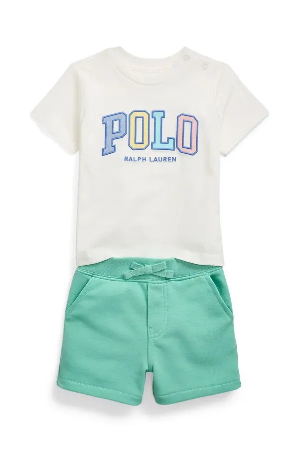 Polo Ralph Lauren Komplet za dojenčka Polo Ralph Lauren bela barva, 320966475001