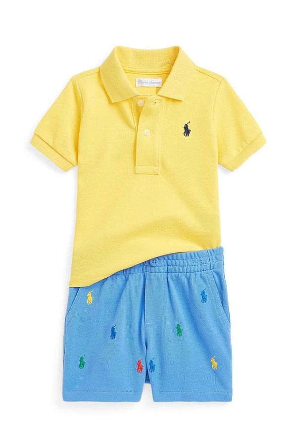 Polo Ralph Lauren Komplet za dojenčka Polo Ralph Lauren rumena barva