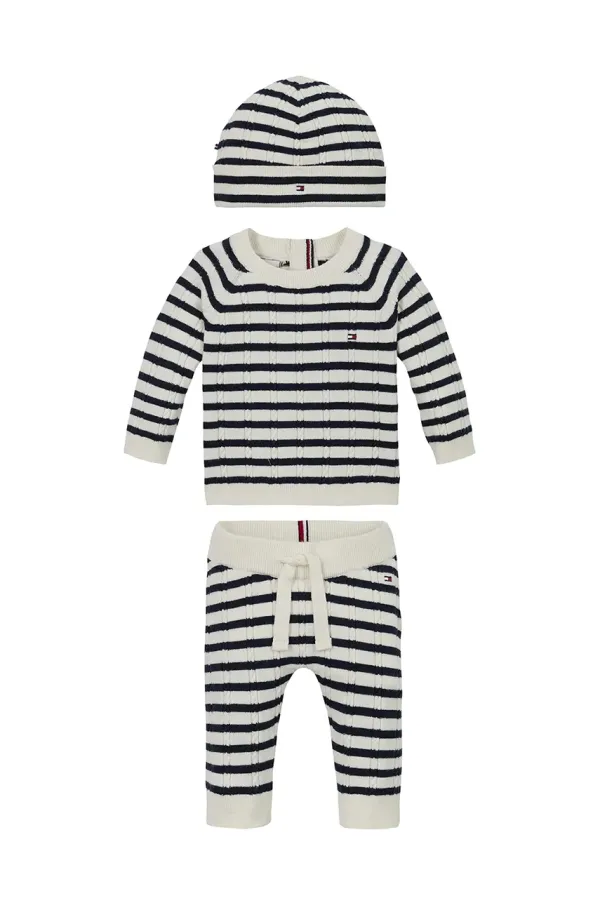 Tommy Hilfiger Komplet za dojenčka Tommy Hilfiger bež barva, KN0KN01983
