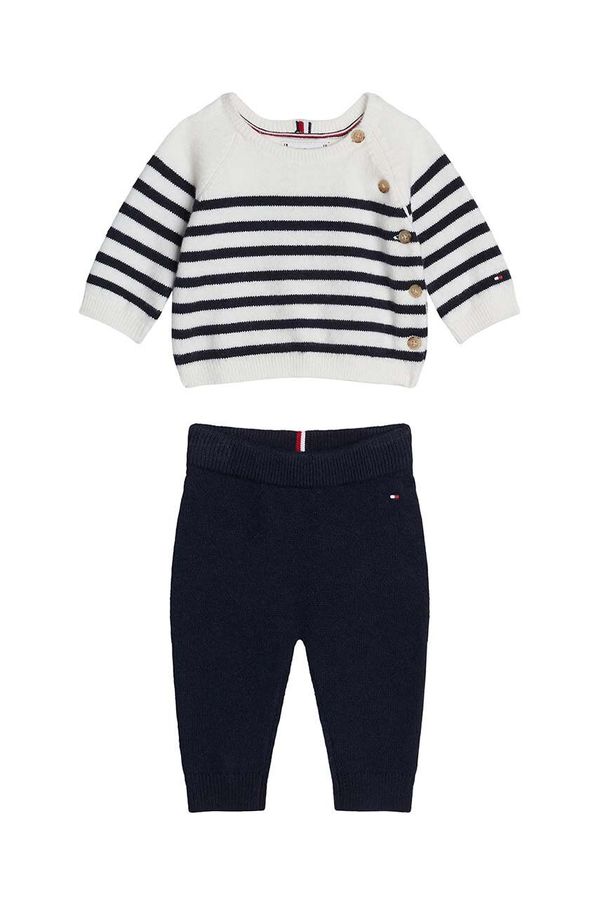 Tommy Hilfiger Komplet za dojenčka Tommy Hilfiger črna barva, KN0KN01924