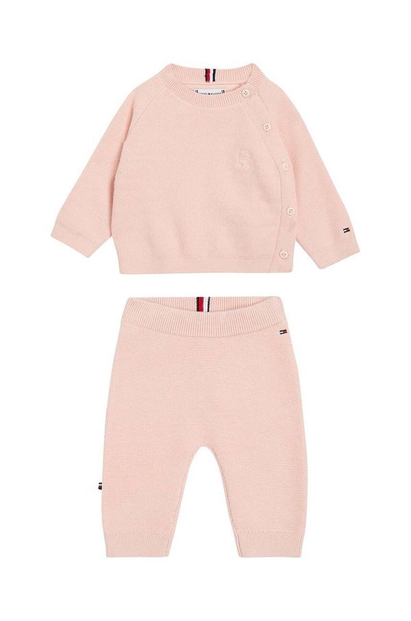 Tommy Hilfiger Komplet za dojenčka Tommy Hilfiger roza barva