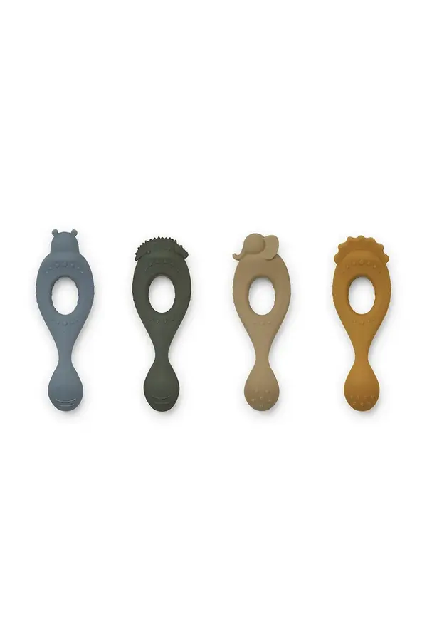 Liewood Komplet žlic za otroke Liewood Liva silicone spoon 4-pack 4-pack