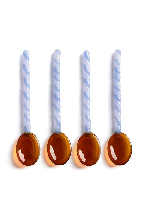 &k amsterdam Komplet žličk &k amsterdam Spoon Duet Amber 4-pack