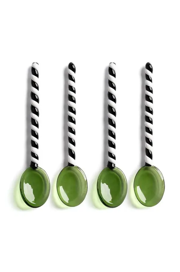 &k amsterdam Komplet žličk &k amsterdam Spoon Duet Green 4-pack