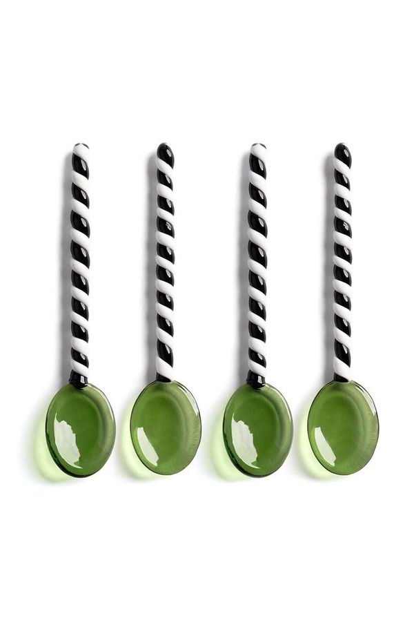 &k amsterdam Komplet žličk &k amsterdam Spoon Duet Green 4-pack