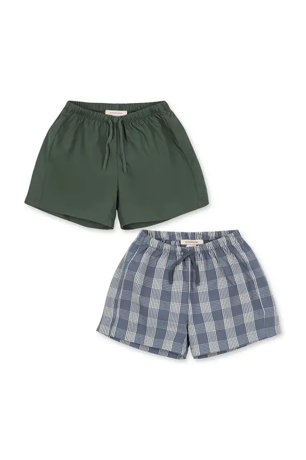 Konges Sløjd Konges Sløjd kratke hlače otroške z bombažem 2 PACK VERNE SHORTS GOTS