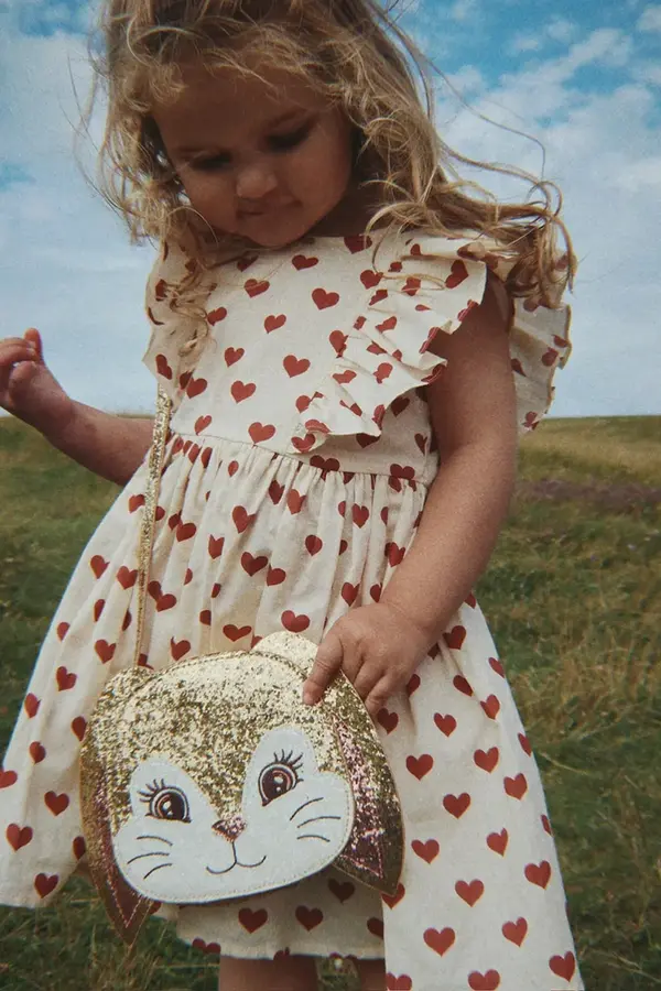 Konges Sløjd Konges Sløjd obleka bombažna CIANNA BOW DRESS GOTS