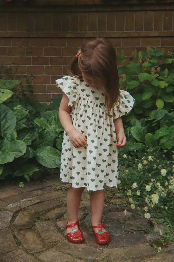 Konges Sløjd Konges Sløjd obleka bombažna COCO DRESS GOTS