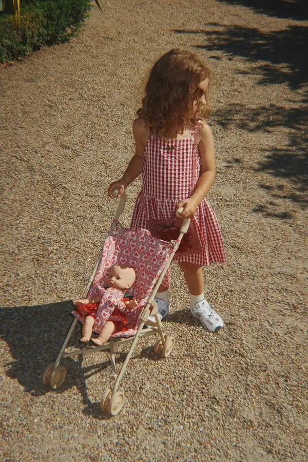 Konges Sløjd Konges Sløjd obleka bombažna ISOTTA DRESS GOTS