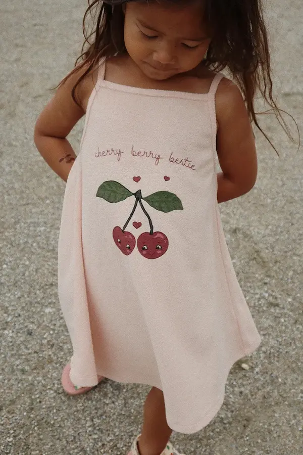 Konges Sløjd Konges Sløjd obleka bombažna ITTY STRAP DRESS GOTS - EXCLUSIVE