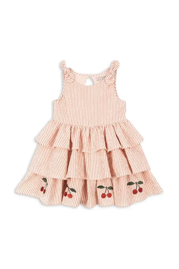 Konges Sløjd Konges Sløjd poletna obleka bombažna ELLIE DRESS GOTS