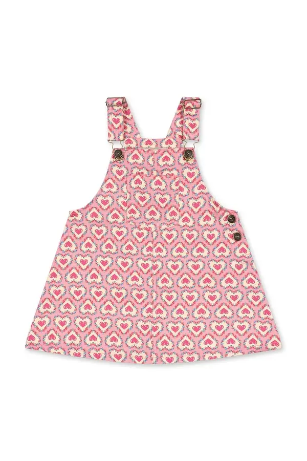 Konges Sløjd Konges Sløjd poletna obleka bombažna FRANKIE OVERALL DRESS GOTS