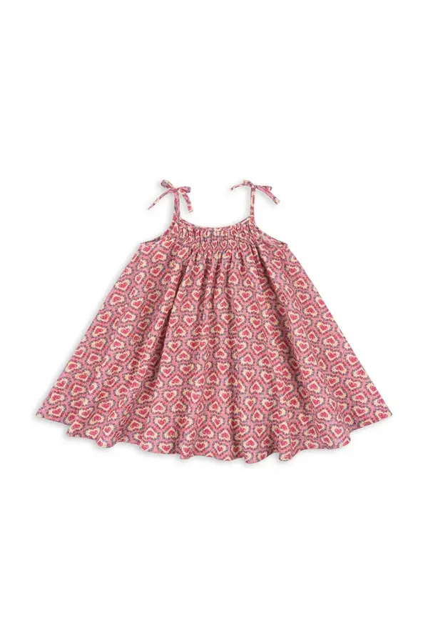 Konges Sløjd Konges Sløjd poletna obleka z bombažem VIVIAN STRAP DRESS GOTS