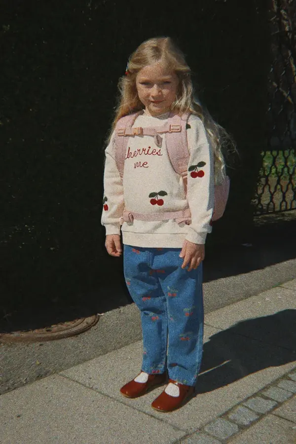 Konges Sløjd Konges Sløjd regularne kavbojke otroške MAGOT FRILL PANTS GOTS