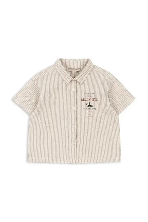 Konges Sløjd Konges Sløjd srajca otroška bombažna z elastanom ELLIOT SS SHIRT GOTS