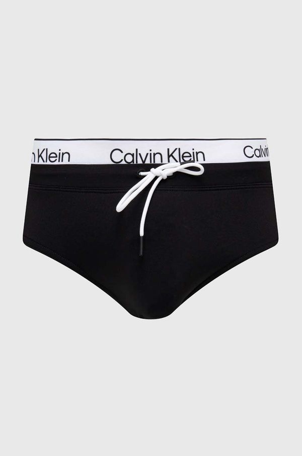 Calvin Klein Kopalne hlače Calvin Klein črna barva
