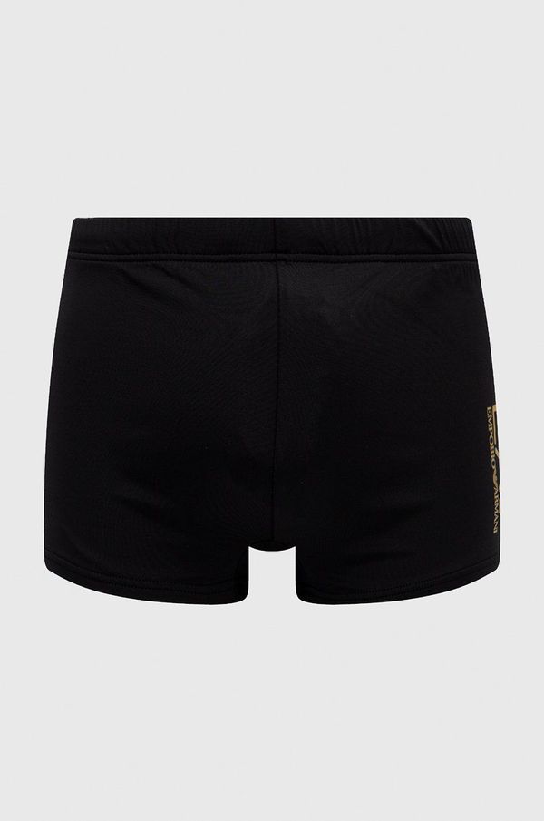 EA7 Emporio Armani Kopalne hlače EA7 Emporio Armani črna barva