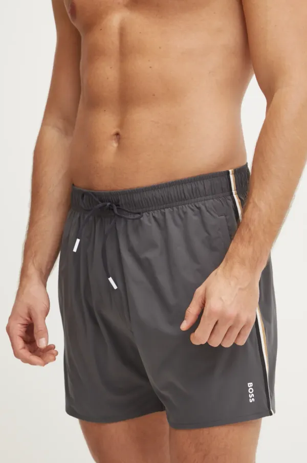 BOSS Kopalne kratke hlače BOSS siva barva, 50528291